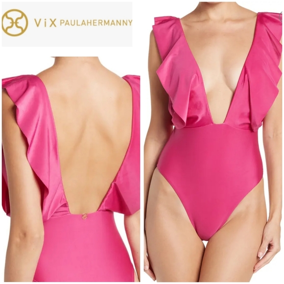 Vix Other - NEW VIX Liz Ruffle One-Piece Swimsuit